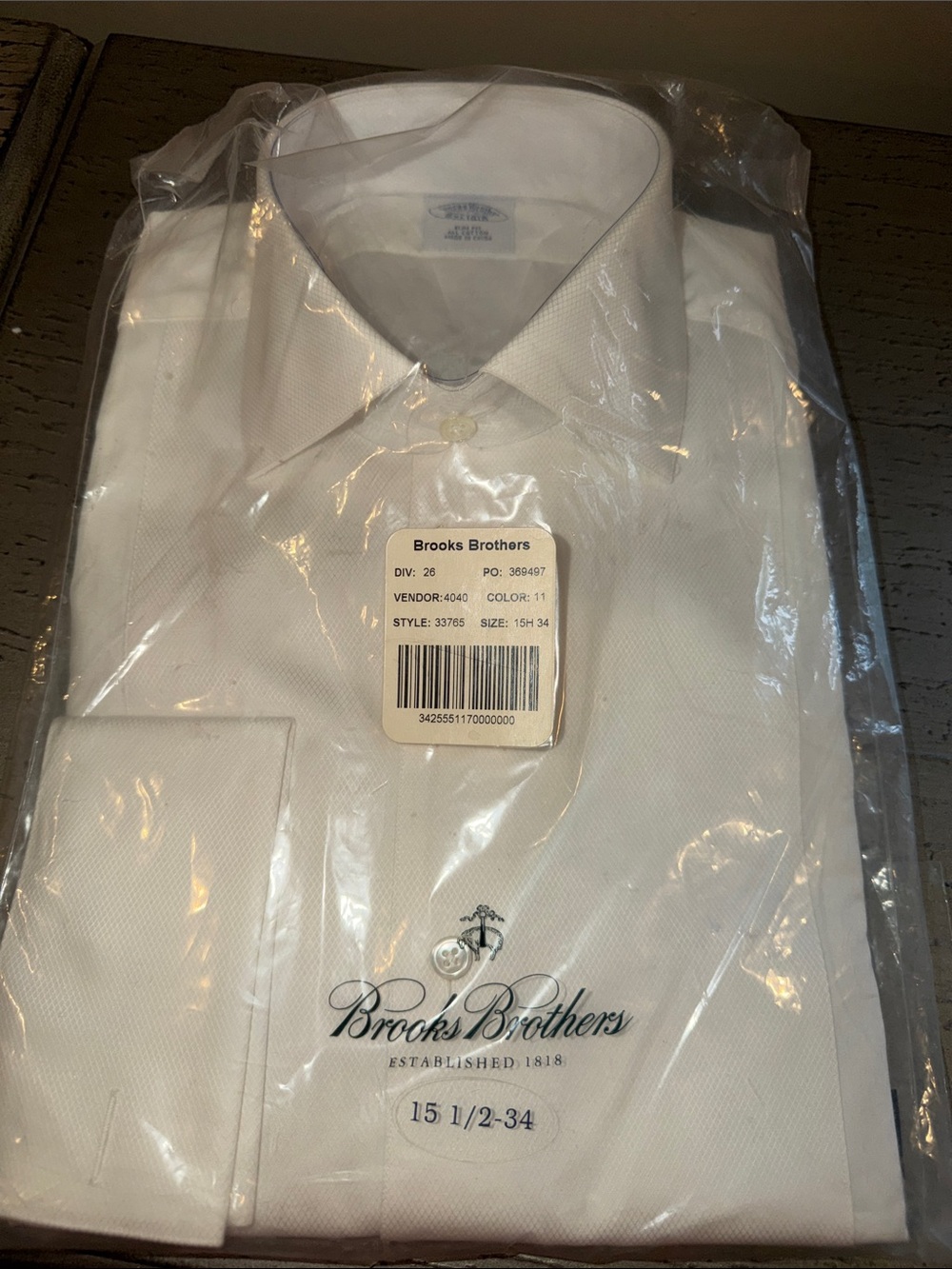 Brooks Brothers White Dress Shirt - Classic Point Collar